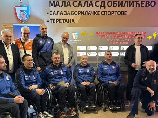 У СД “Обилићево” откривен пано спортистима у спорту за инвалидна лица